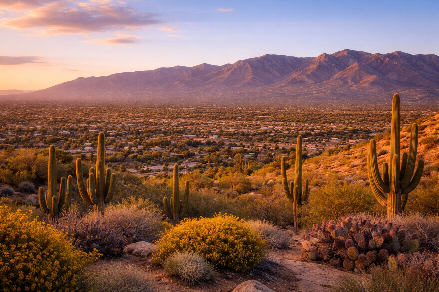 Sonoran Desert Tucson Arizona landscape